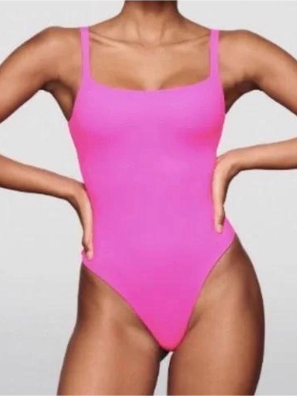 SKIMS Hot Pink Bodysuit